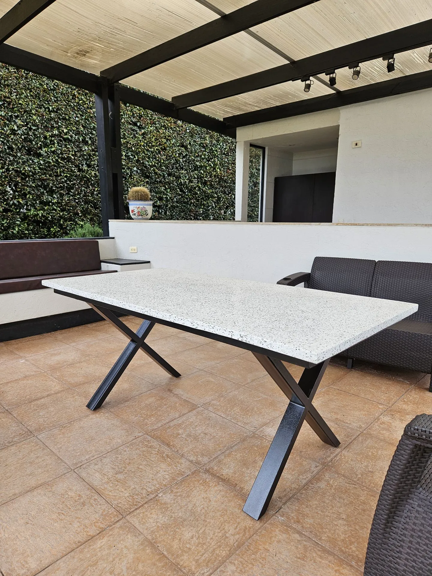 Comedor Manta (Longitud: 160cm - Ancho: 90cm - Altura: 72cm, Azufral, Verde Esmeralda)